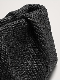 Raffia Clutch