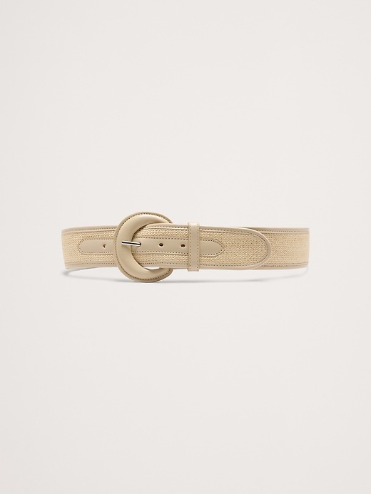 Woven & Leather Belt | Banana Republic