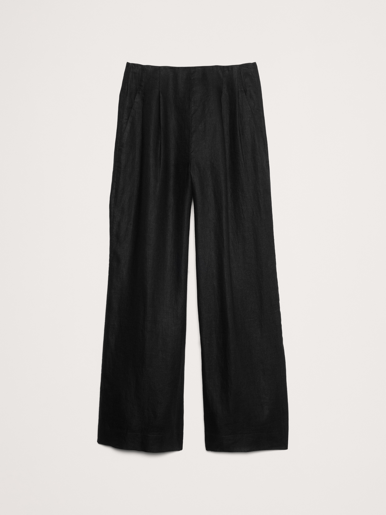 High-Rise Linen Wide-Leg Pant