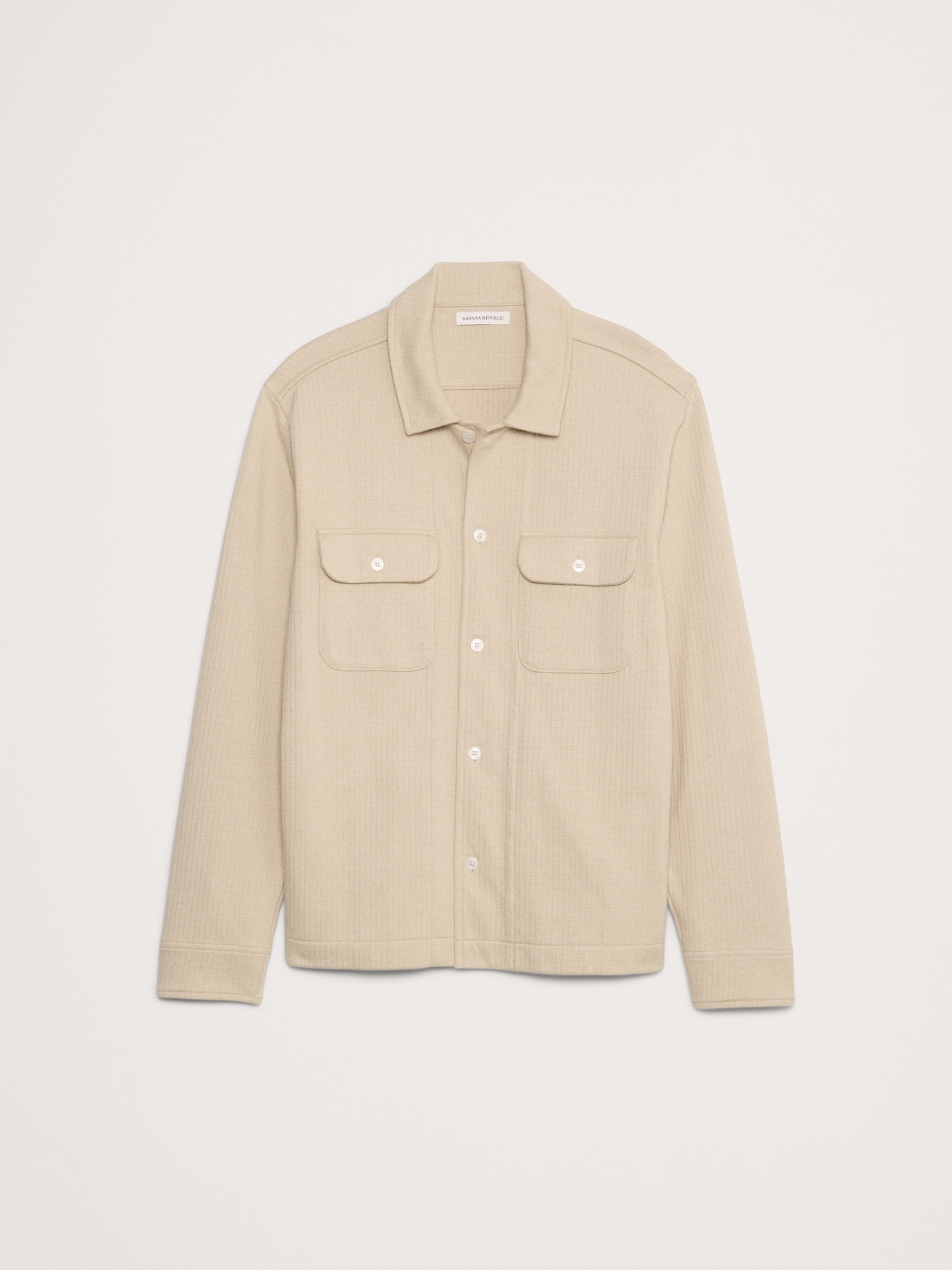 French Terry Shirt Jacket