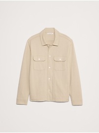 French Terry Shirt Jacket