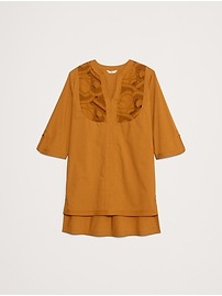 Embroidered Cotton Poplin Kaftan