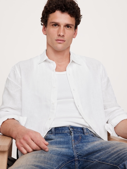 Standard-Fit Linen Shirt | Banana Republic