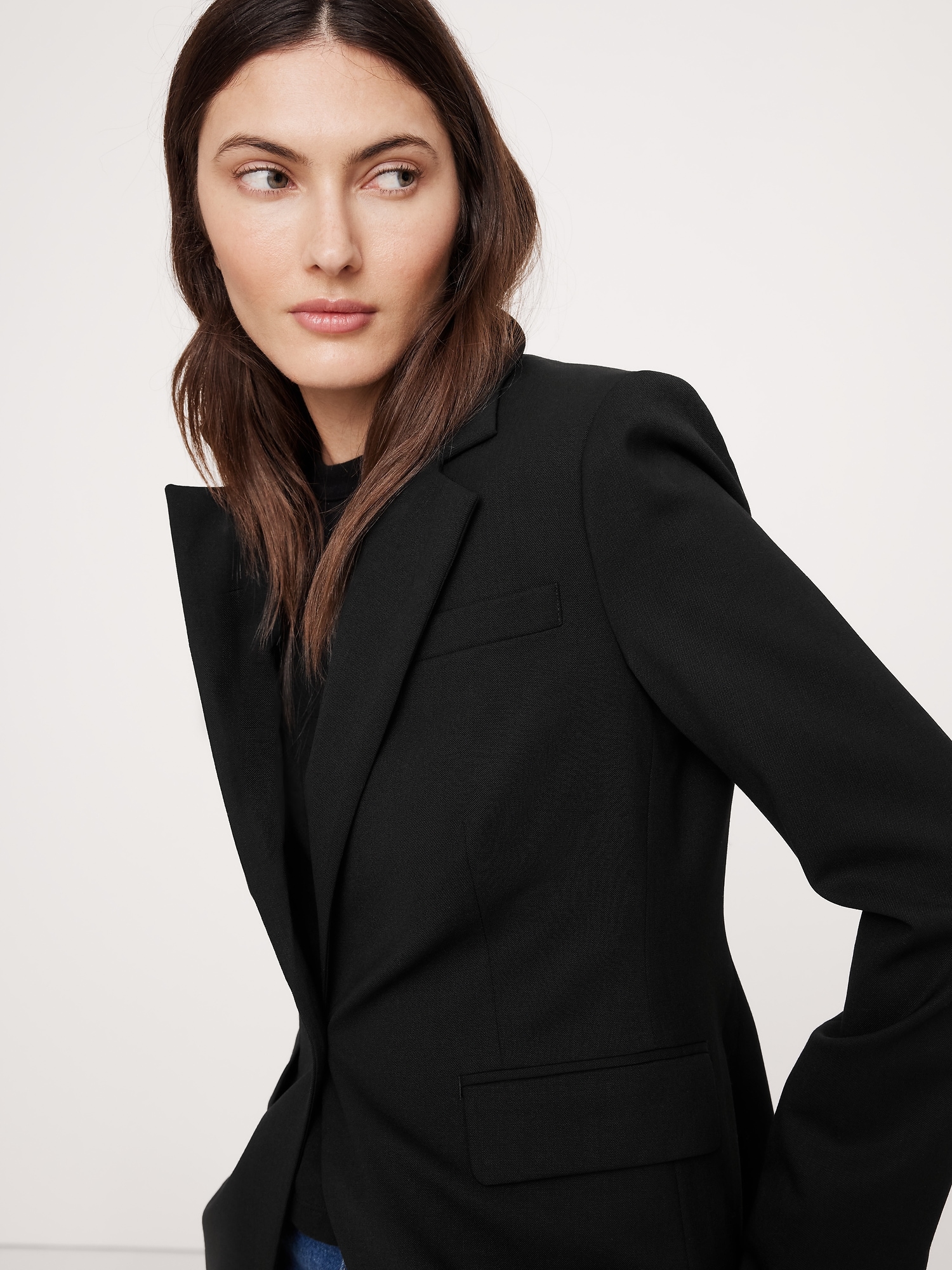 Slim Italian Wool Blazer