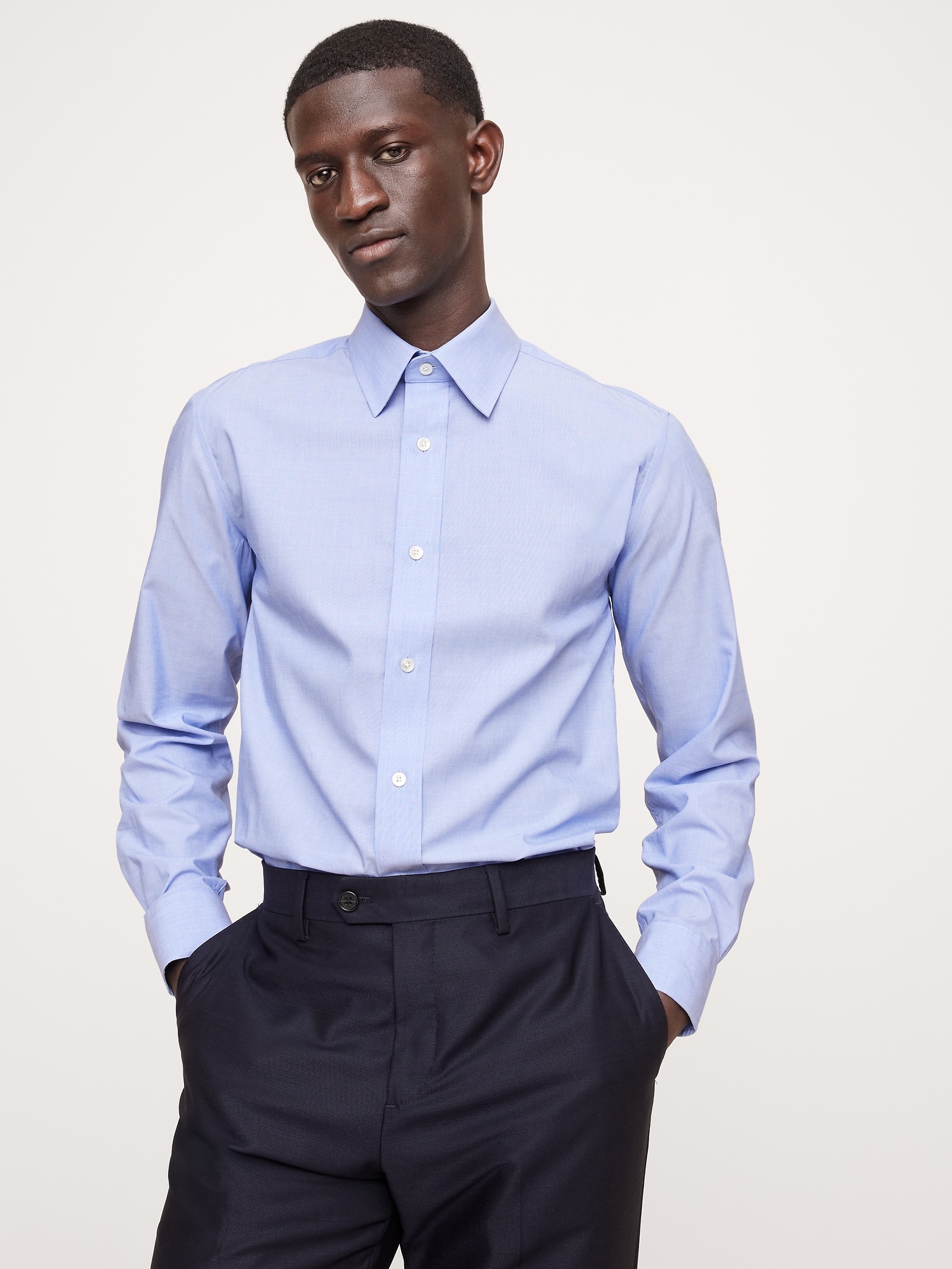 Slim-Fit Wrinkle-Resistant Dress Shirt