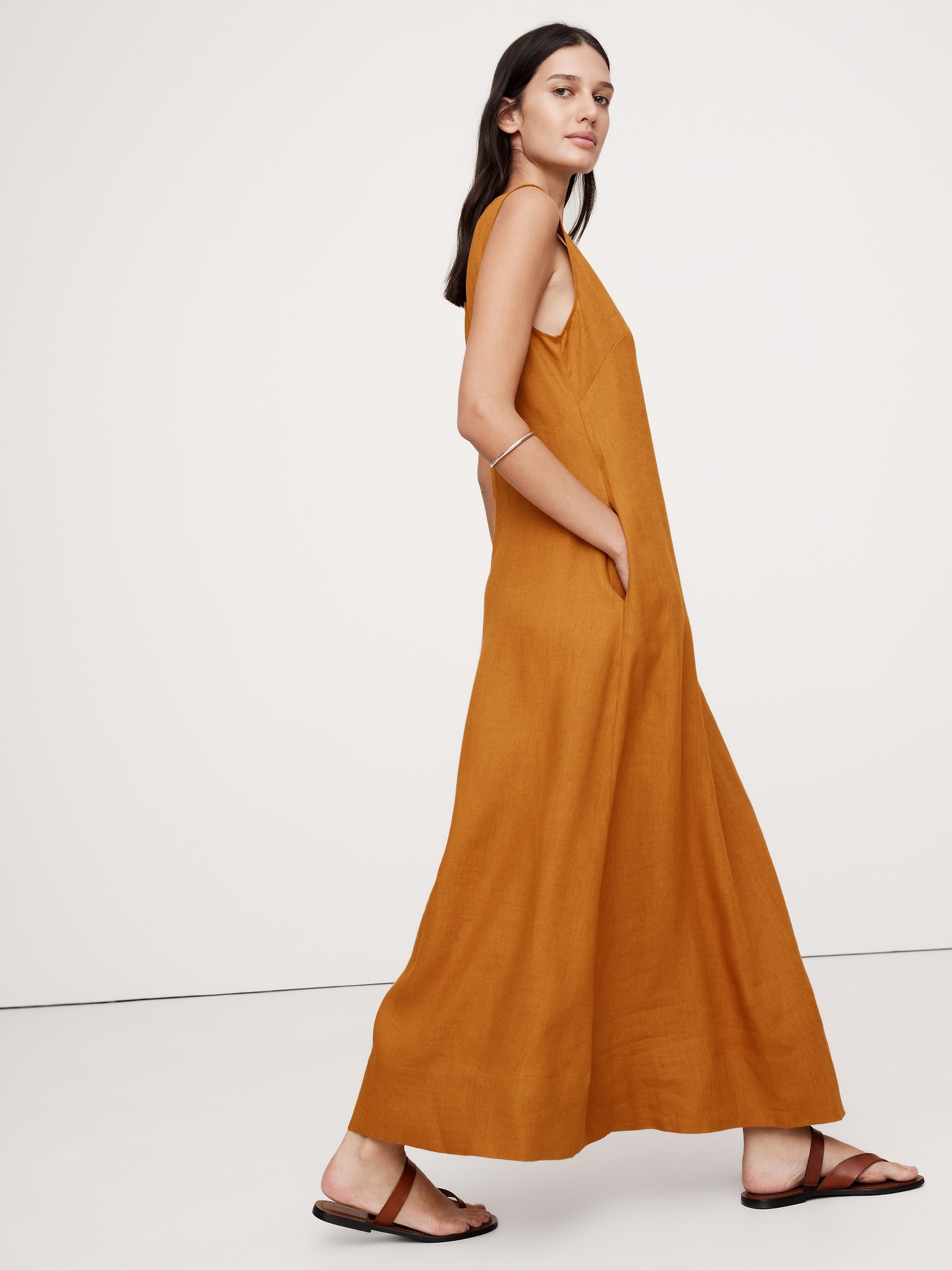 Square Neck Long Dress The Drop Women's Daphne Square Neck - Lightweight, Regular Fit, 51-52" Length Linen Maxi Dress Square Neck Long Dress The Drop Women's Daphne Square Neck - Lightweight, Regular Fit, 51-52" Length Linen Maxi Dress