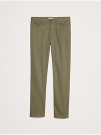 Straight Linen-Cotton Traveler Pant