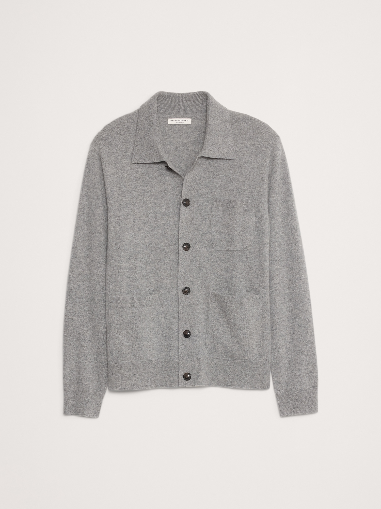 Cashmere Polo Cardigan