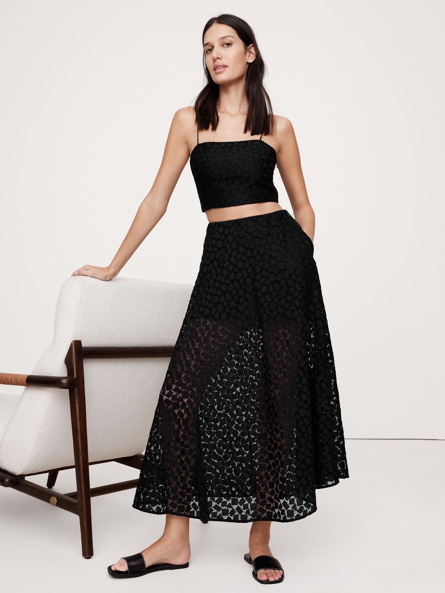 Lace Maxi Skirt