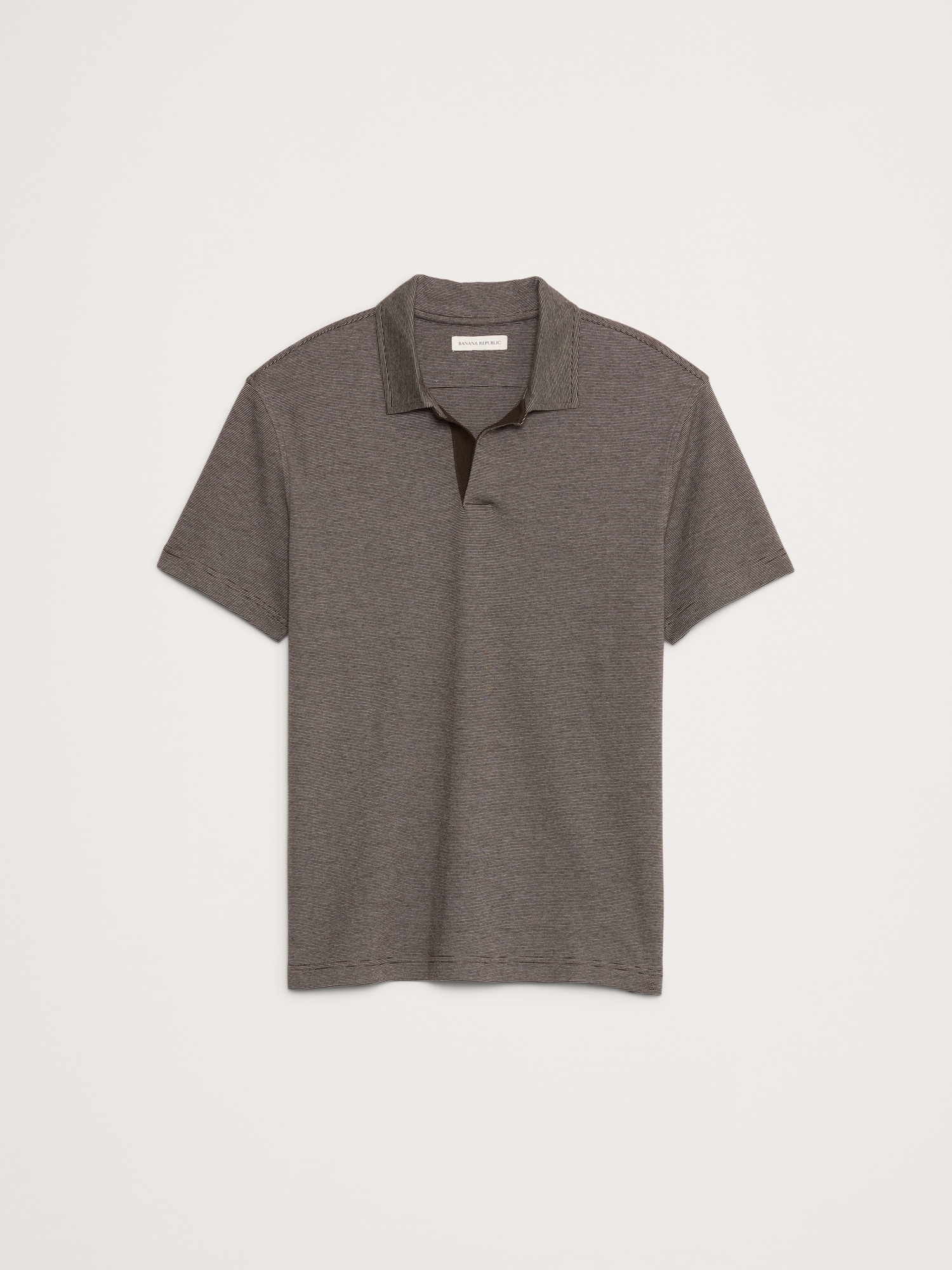 Slim Luxury-Touch Stripe Polo