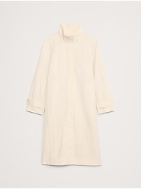 Water-Resistant Coat with Bucket Hat