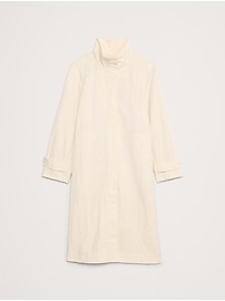 Water-Resistant Coat with Bucket Hat