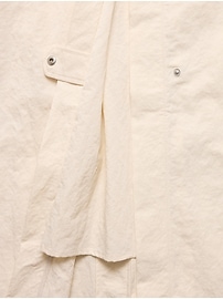 Water-Resistant Coat with Bucket Hat