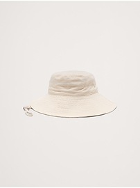 Water-Resistant Coat with Bucket Hat
