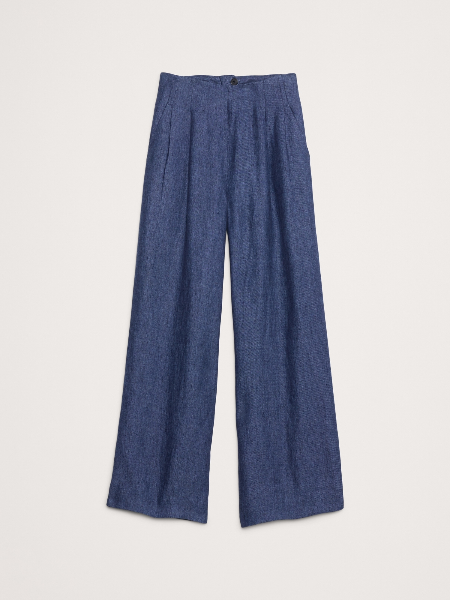 High-Rise Linen Wide-Leg Pant