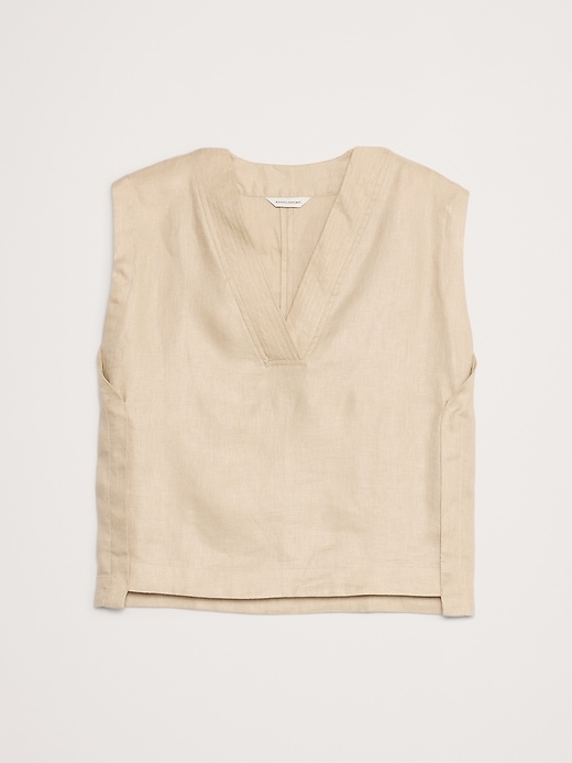 【2plan】Crema linen V-neck knit 2plan】Crema linen V-neck knit (2plan/ニット・セーター
