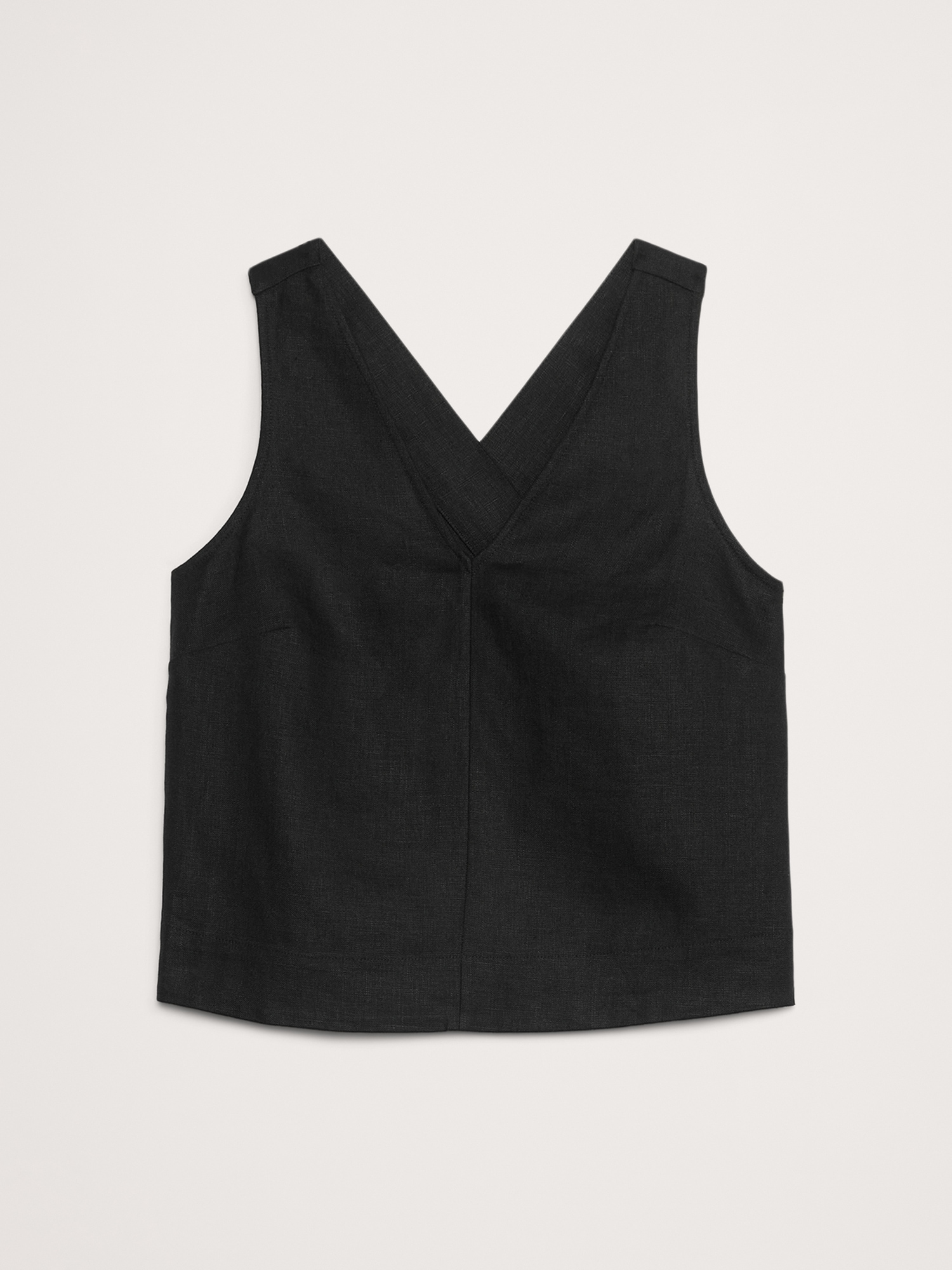 Linen Cross-Back Tank