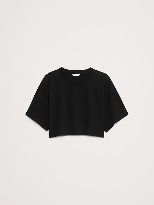 Oversized Vintage Cotton Cropped T-Shirt | Banana Republic