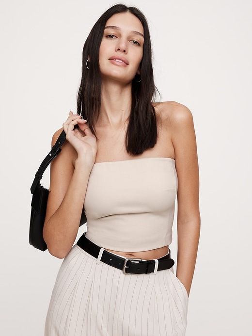 Everywhere Ponte Strapless Top