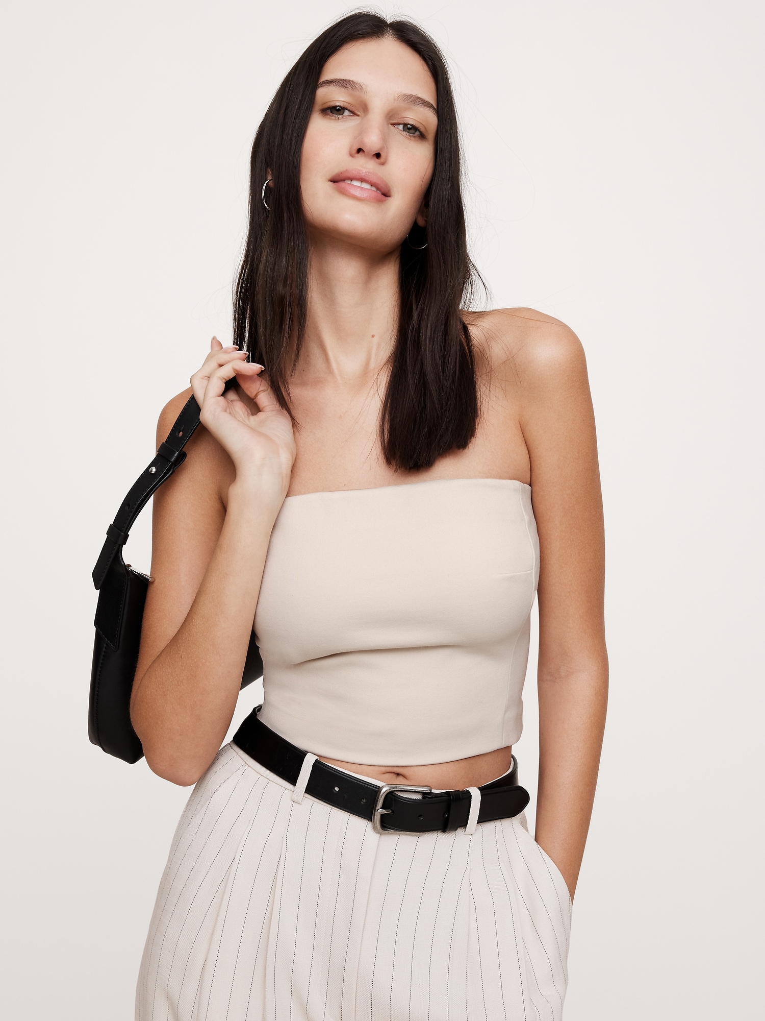 Everywhere Ponte Strapless Top