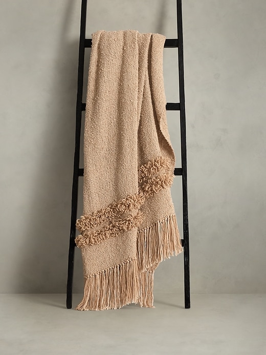 Fringed Clara Lenza Wool Throw