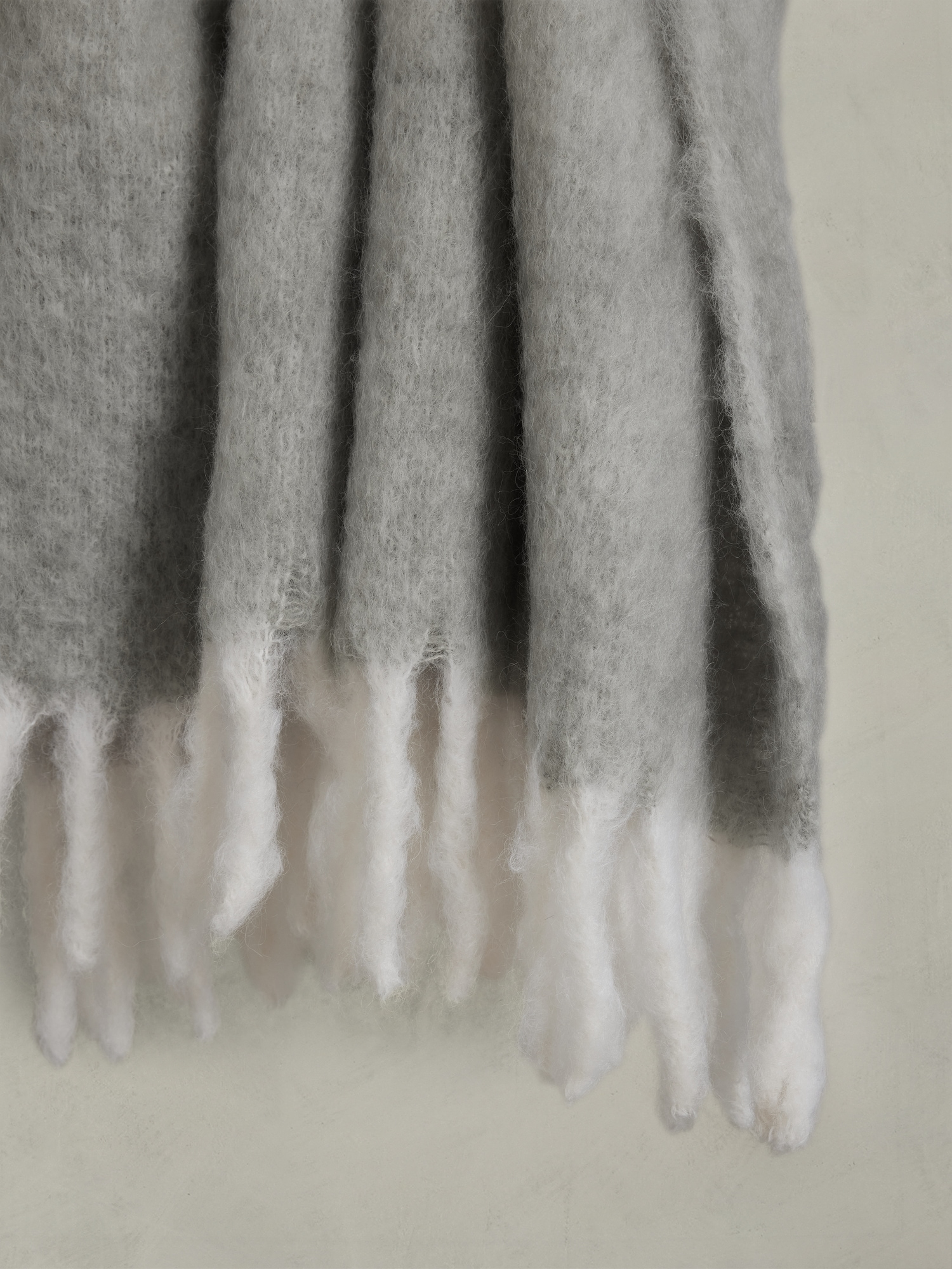 Leather Stitch Wool Throw