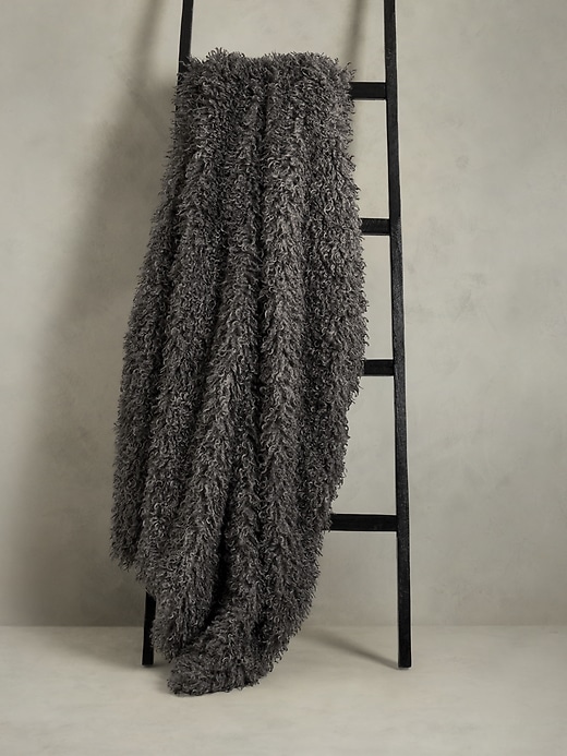 Shag Faux Fur Throw