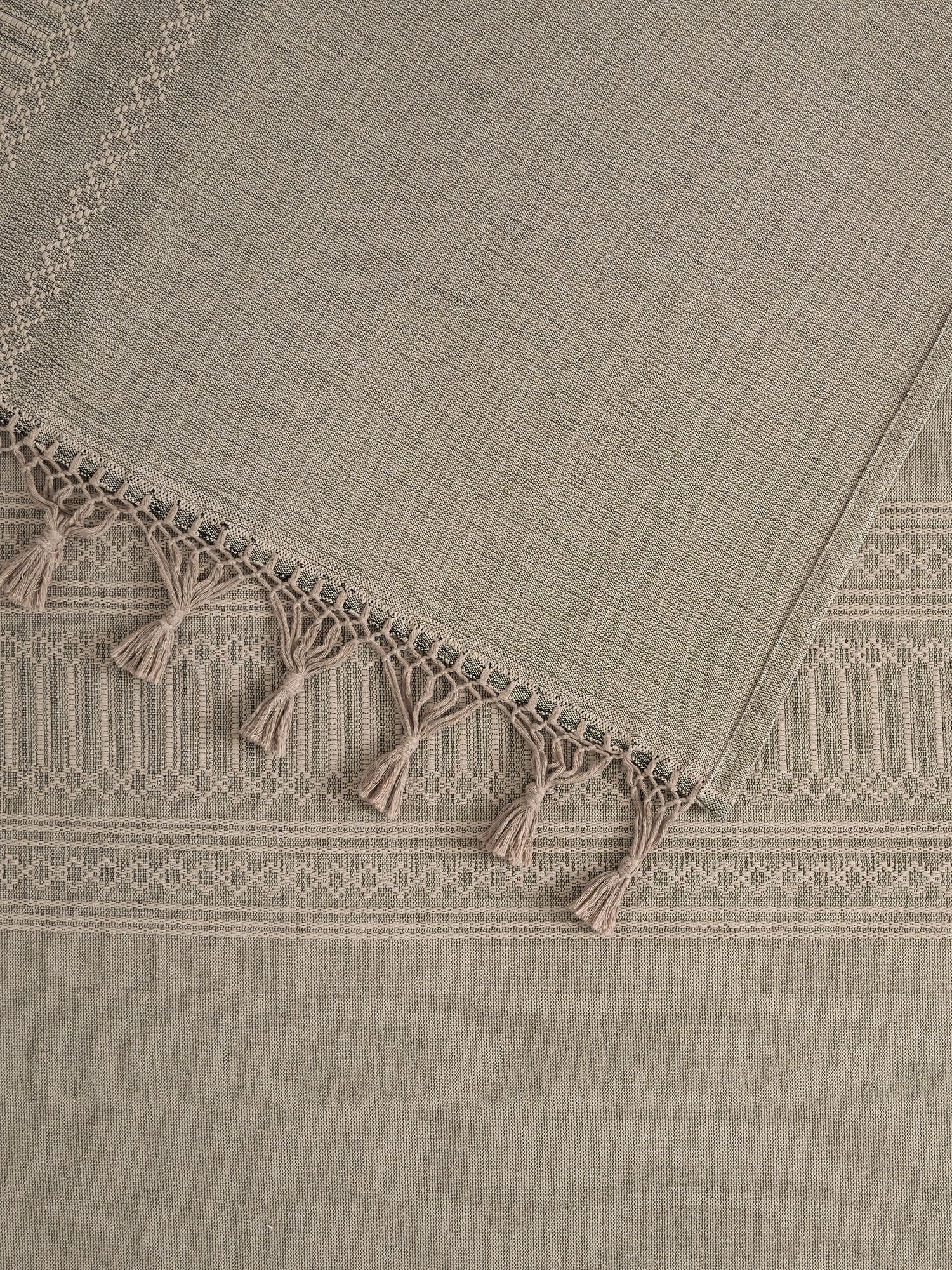 Image number 5 showing, Tasseled-Fringe Cotton Coverlet