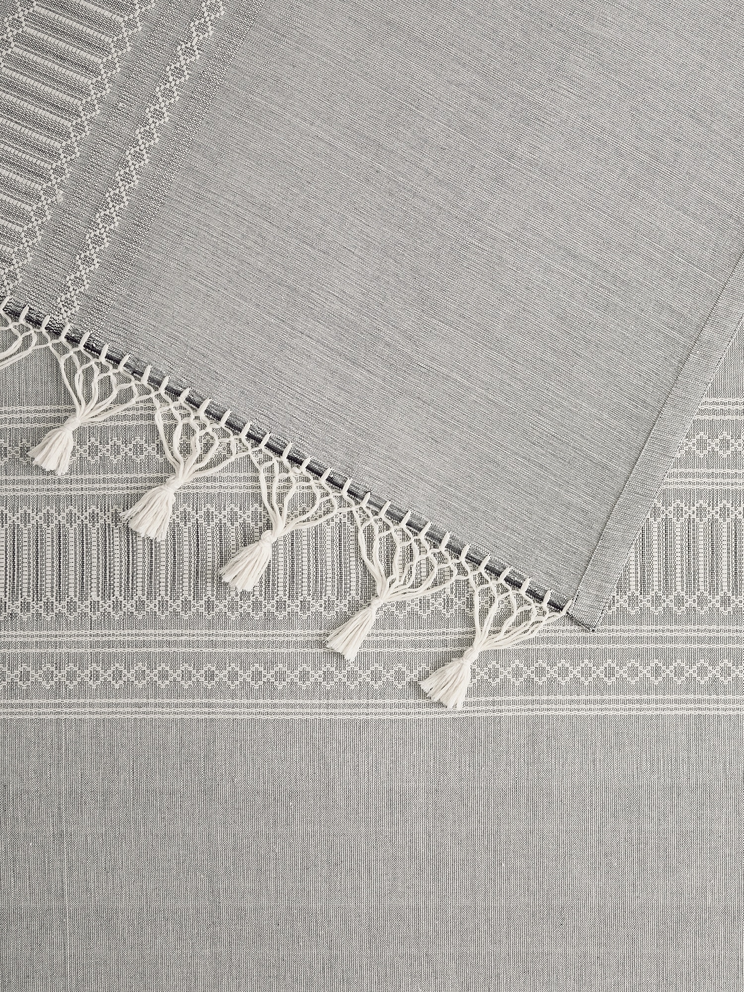 Image number 7 showing, Tasseled-Fringe Cotton Coverlet