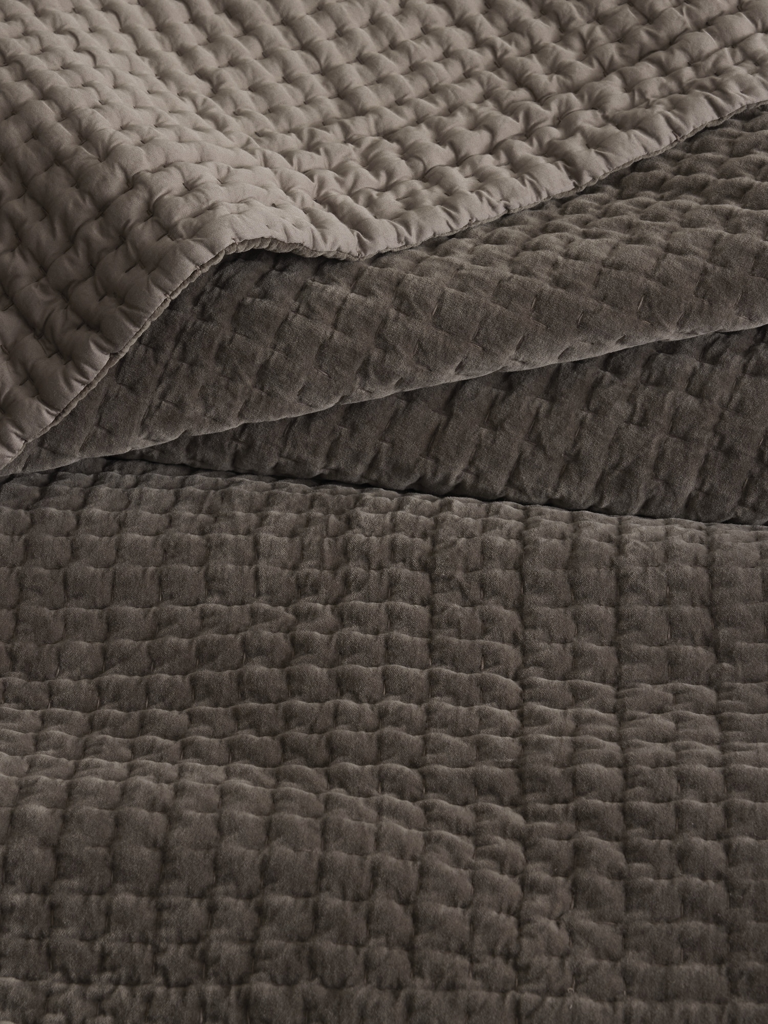 Hand-Stitched Velvet Quilt