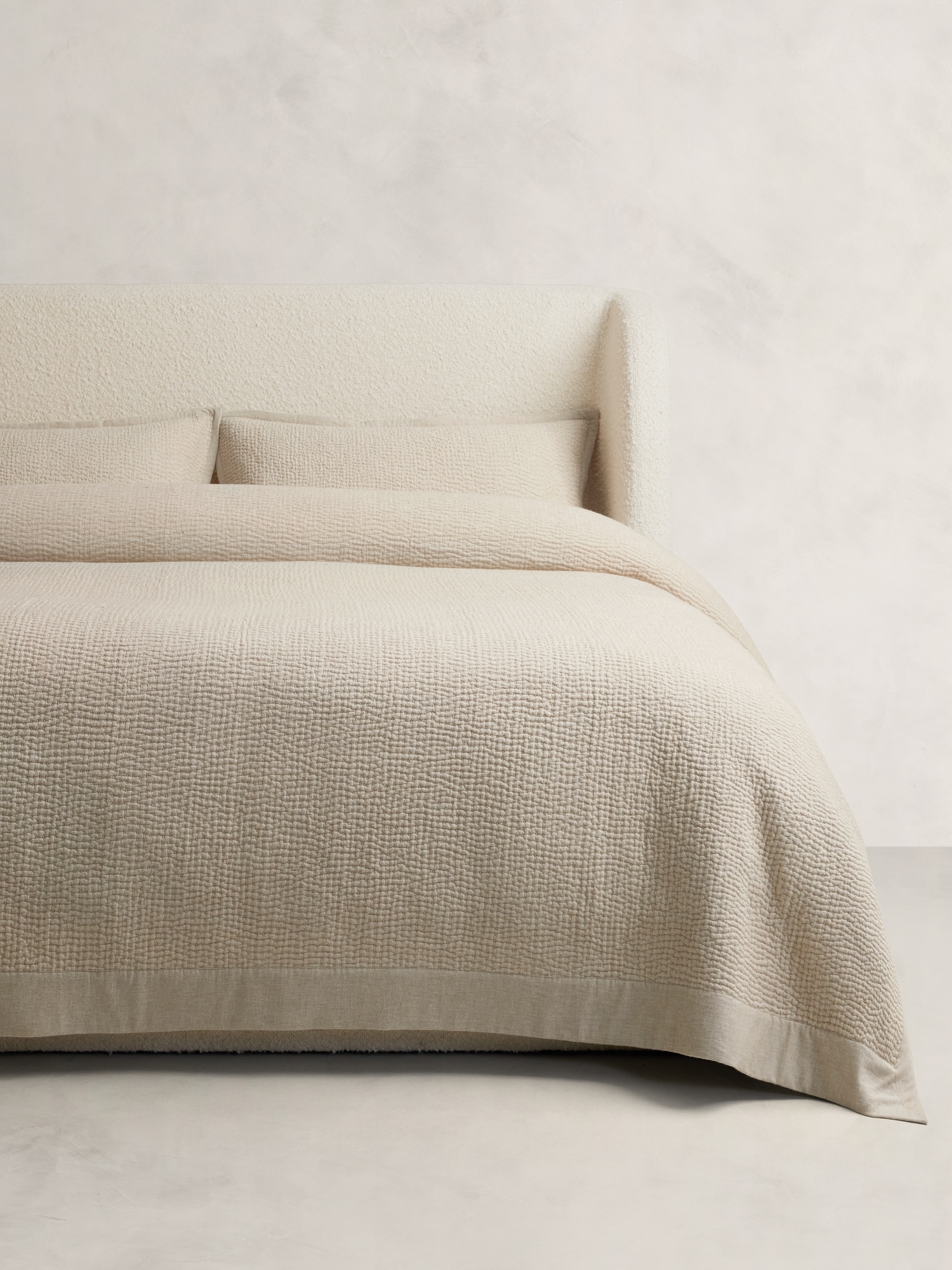 Hand-Stitched Cotton-Cashmere Quilt