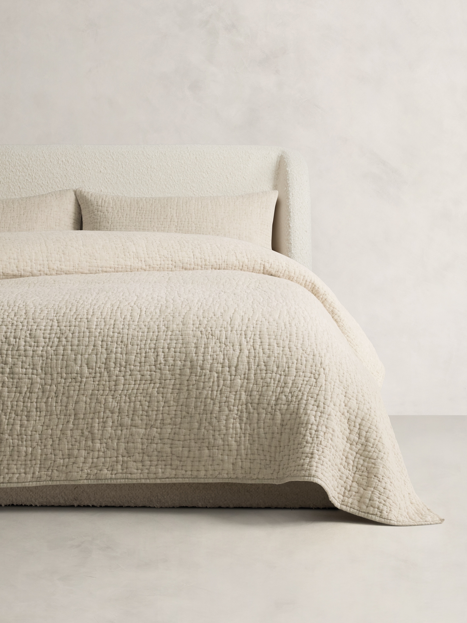 Hand-Stitched Linen Quilt
