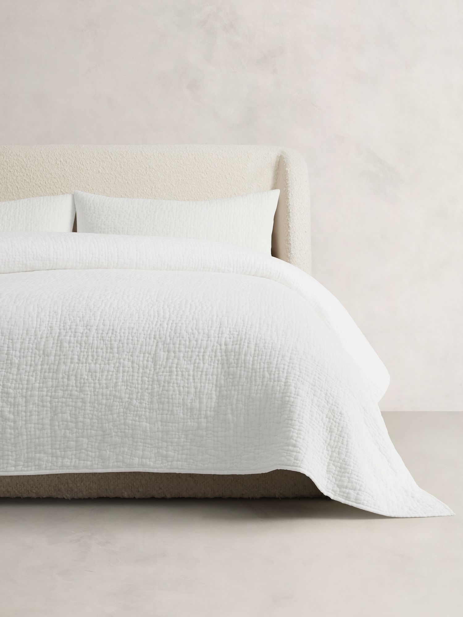 Hand-Stitched Linen Quilt