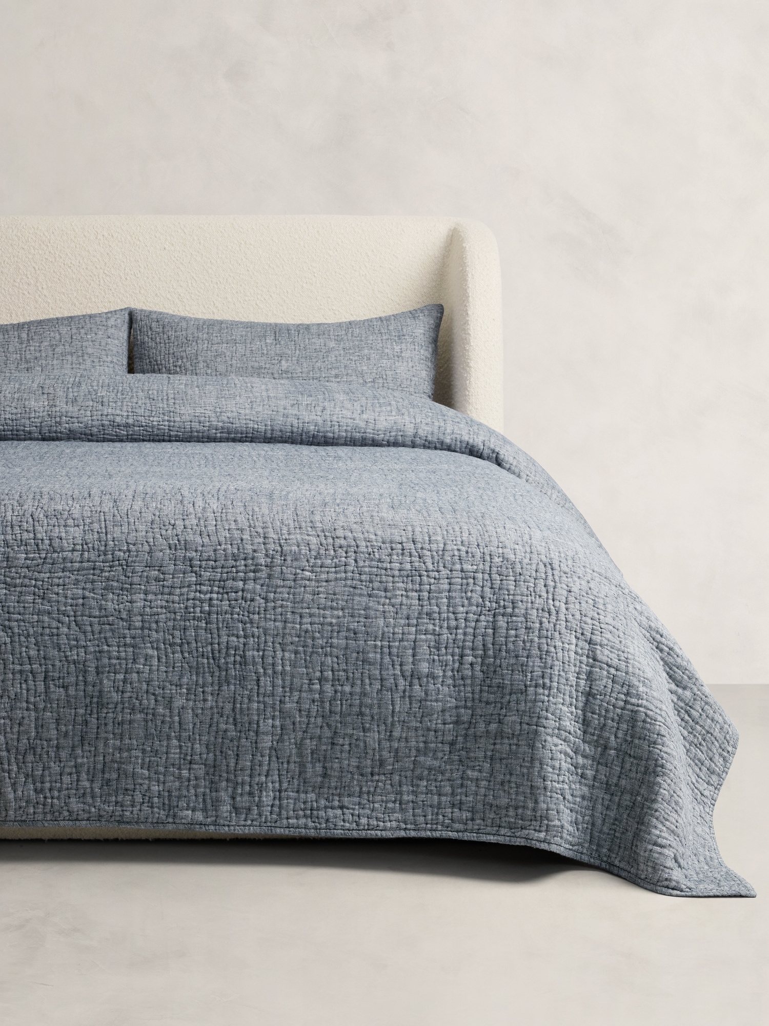 Hand-Stitched Linen Quilt