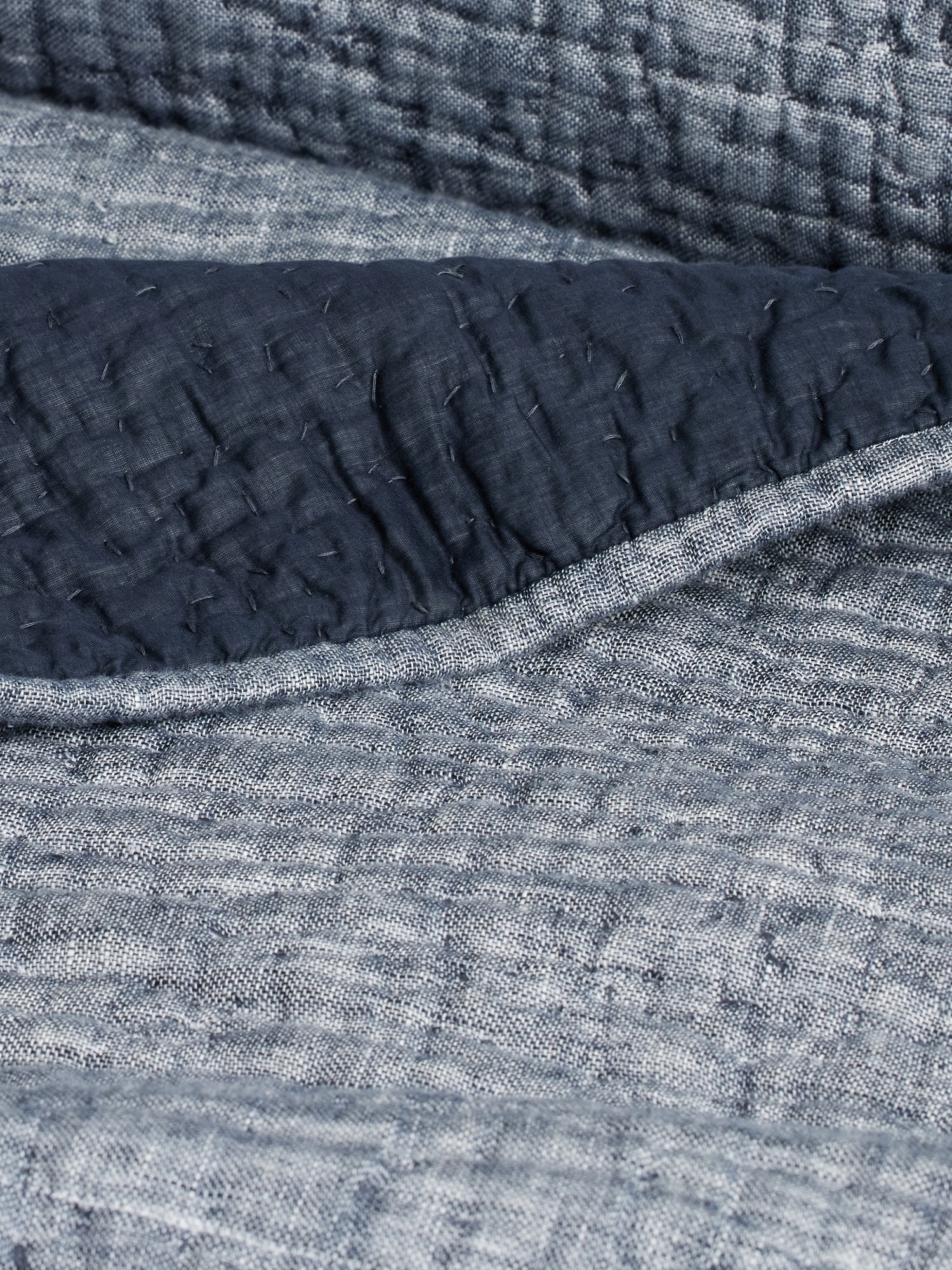 Hand-Stitched Linen Quilt