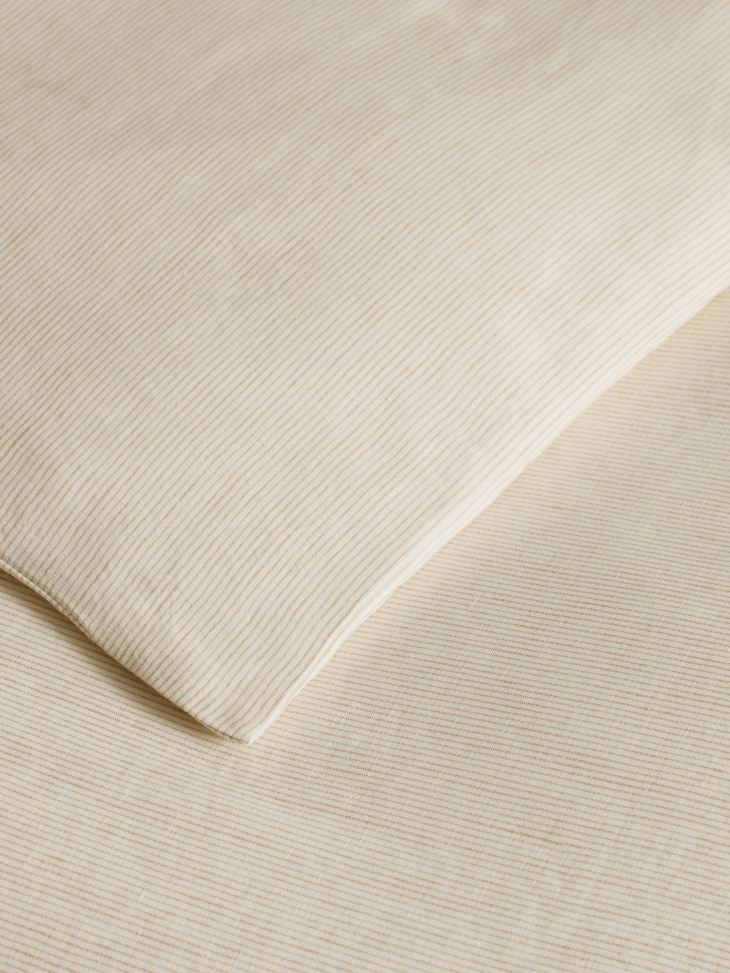 Thin-Stripe Linen Duvet Cover