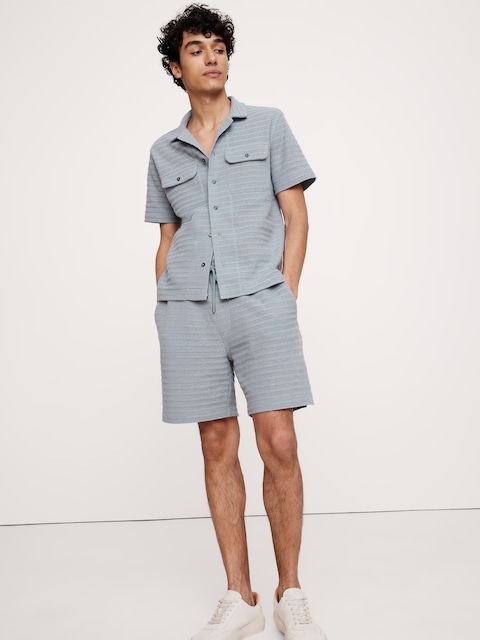 6" Herringbone Jacquard Pull-On Short