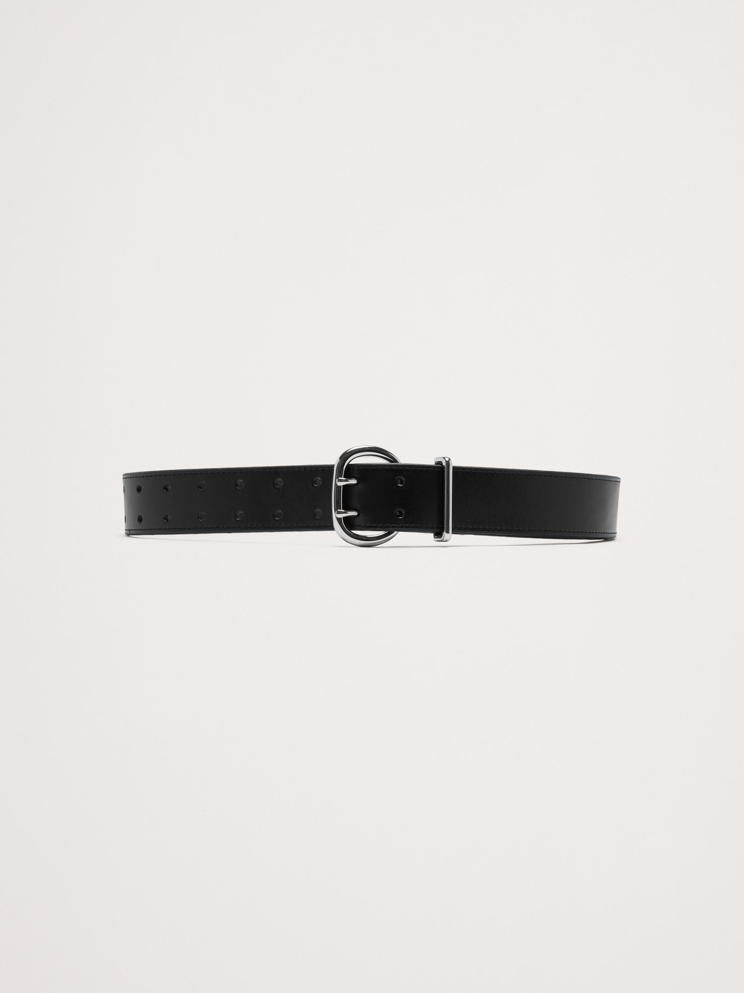 Leather Double-Punch Waist Belt