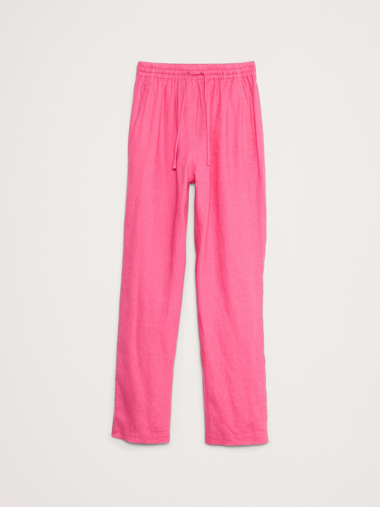 Linen Pull-On Ankle Pant