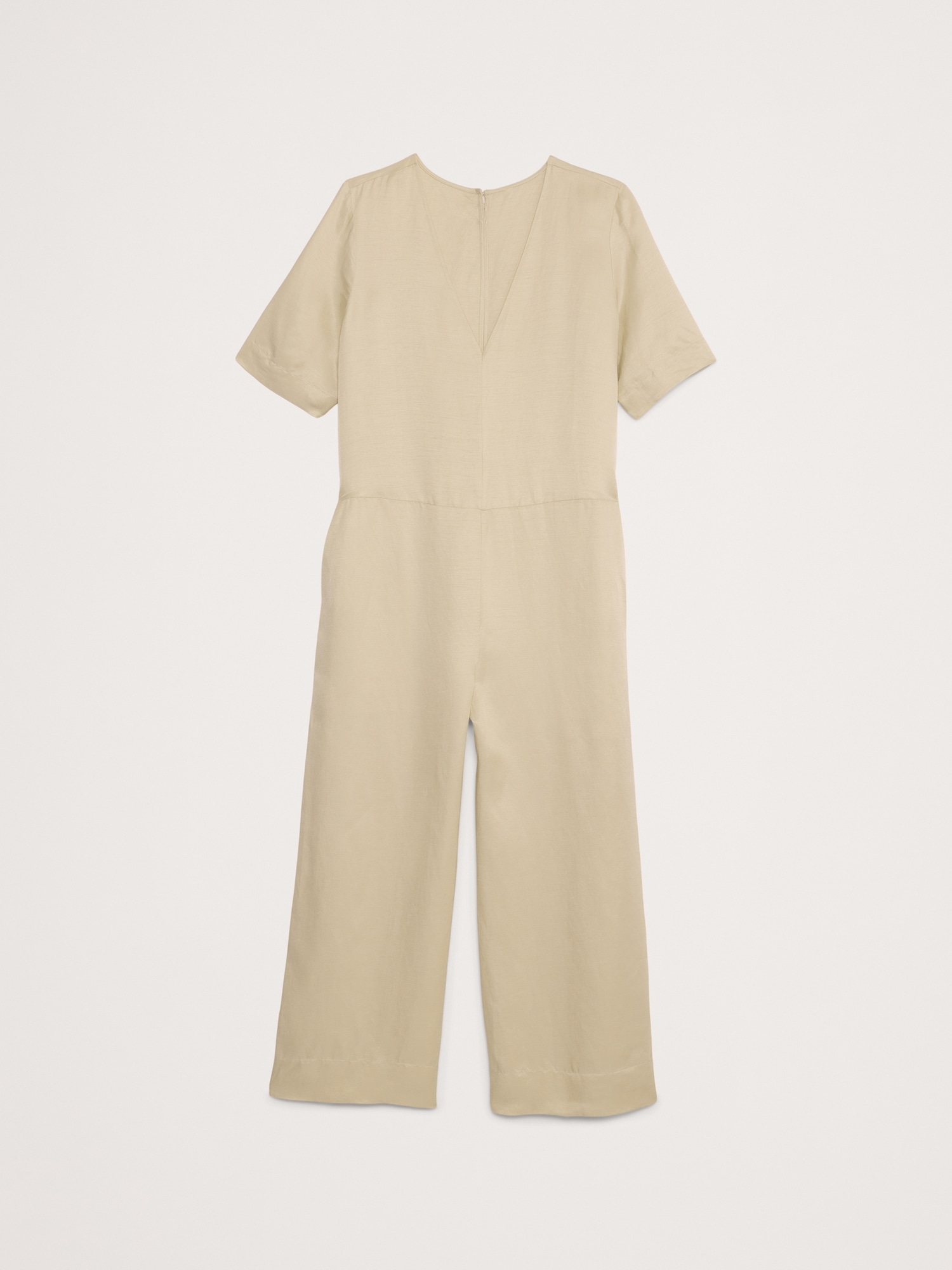 Viscose-Linen Wide-Leg Jumpsuit