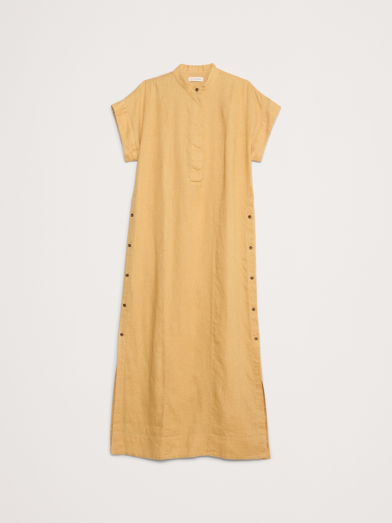 Linen Kaftan Maxi Dress