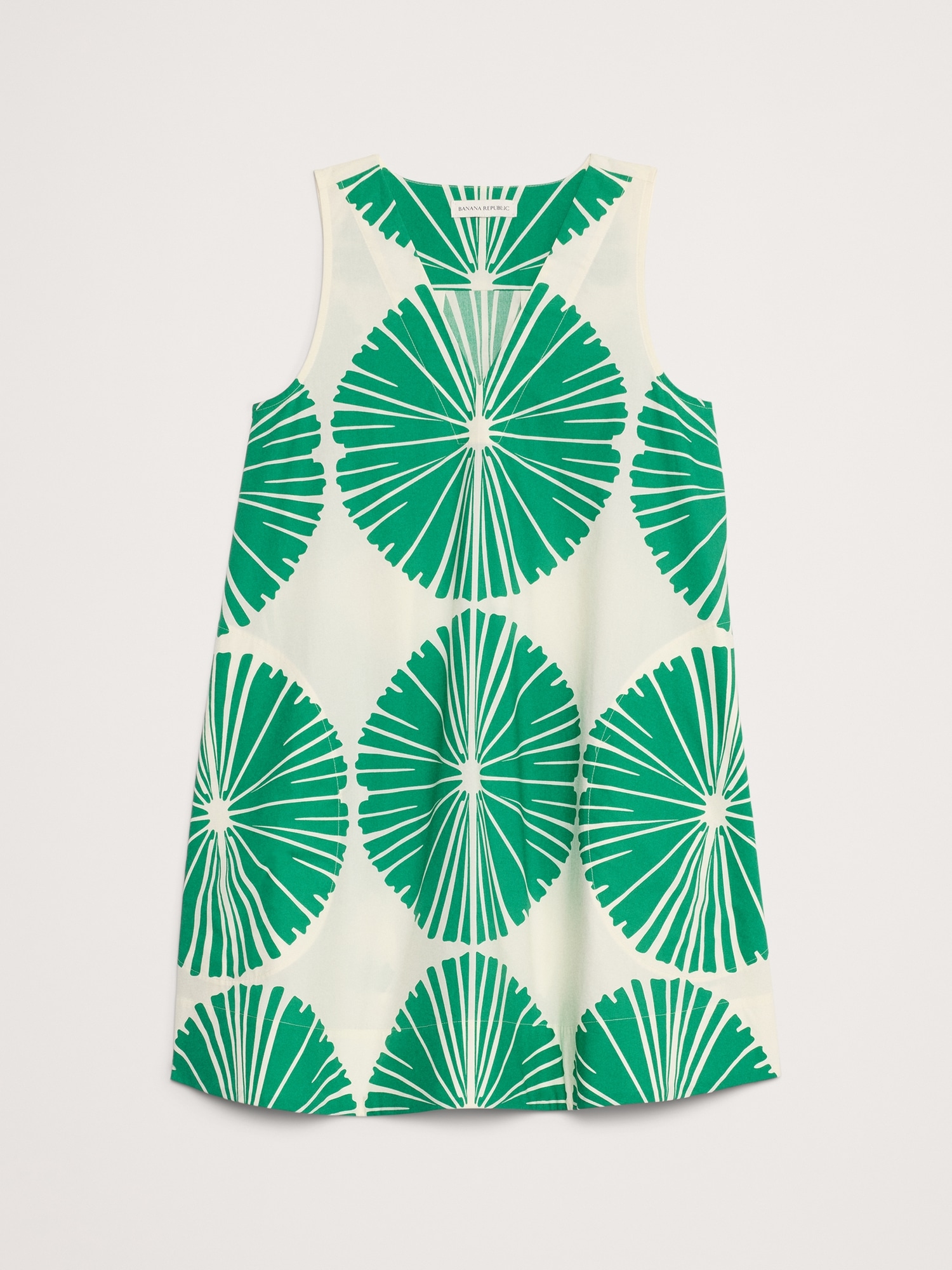Cotton Poplin Swing Mini Dress