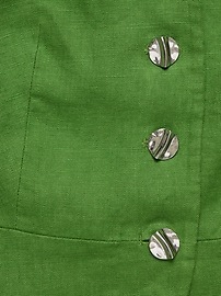 Linen Button-Front Vest