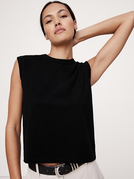 Vintage Cotton Muscle Tank | Banana Republic