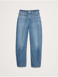 High-Rise Relaxed Barrel Ankle Jean