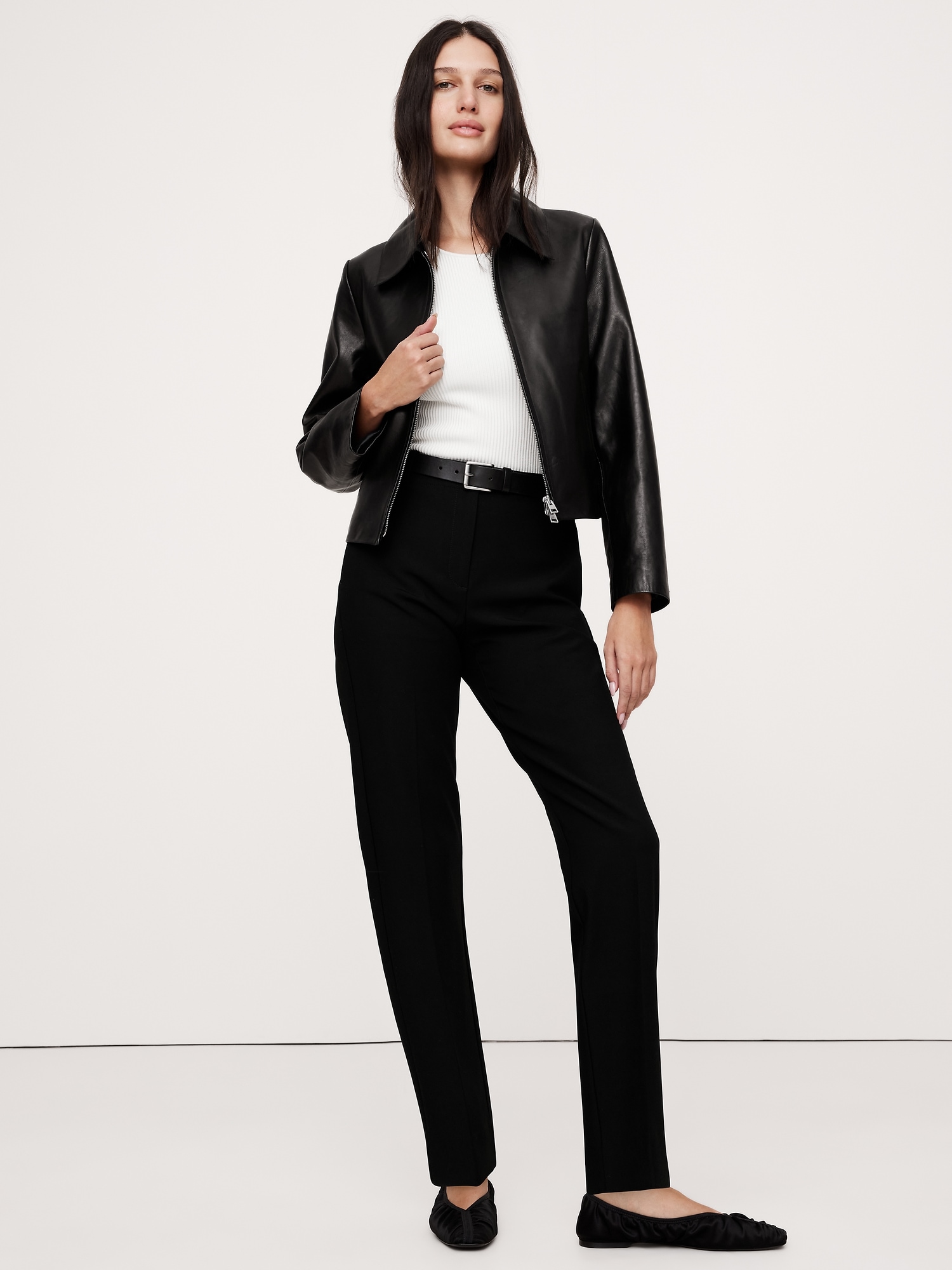 High-Rise Modern Slim Refined Ankle Pant