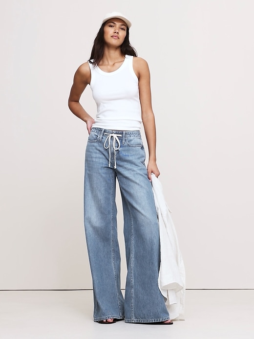 Loose Drawstring Jean | Banana Republic
