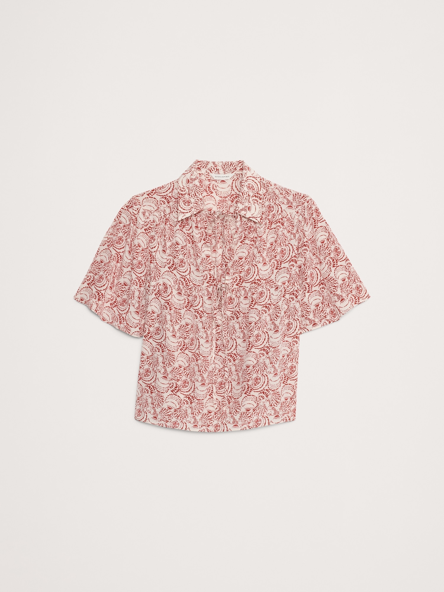 Matte Silk Tie-Front Shirt