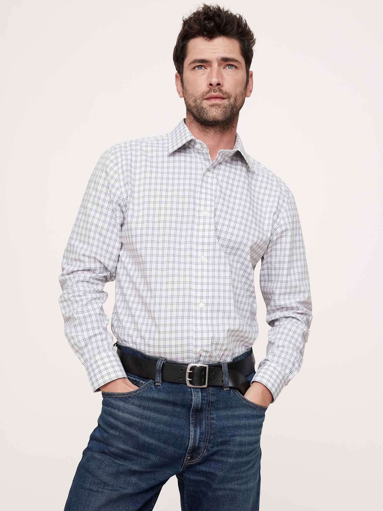 Standard-Fit Wrinkle-Resistant Dress Shirt