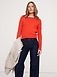Shrunken Cotton-Silk Crew-Neck Sweater